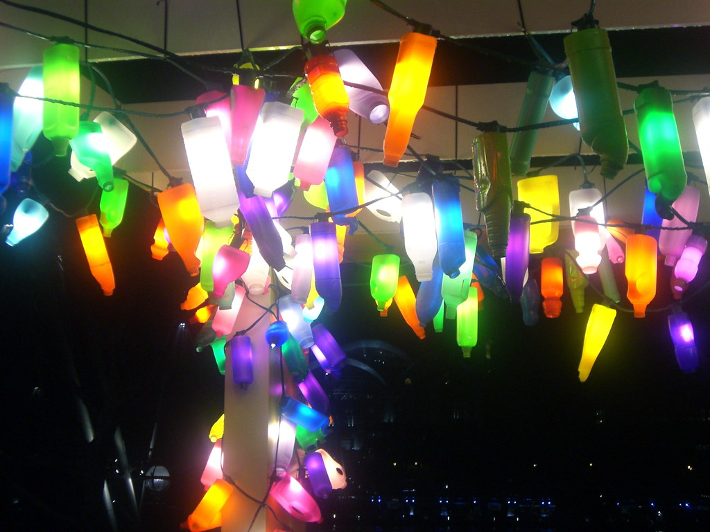 lampu hias botol kaca bekas Decorative bottle lights